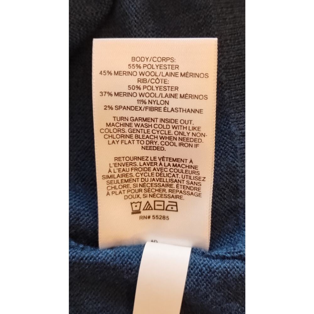 Express Solid Merino Wool V-Neck Men Sweater Casu… - image 8